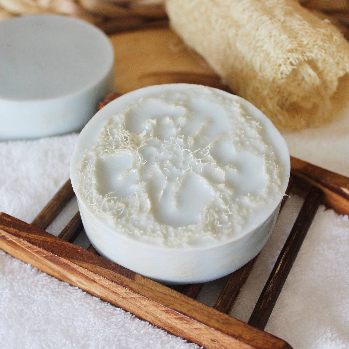 Loofah Sandelträ Musk Getmjölk Tvålbar