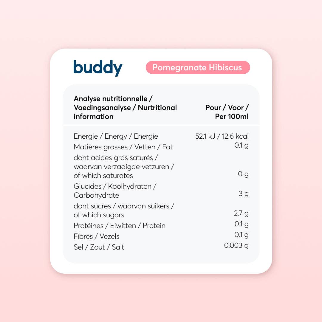 BUDDY Focus & Energy  Mango & Passionsfrukt | 3-pack