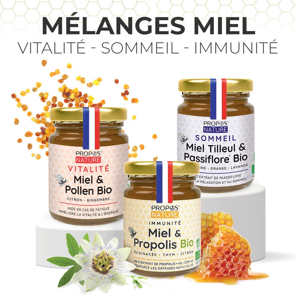 Ekologisk sömnblandning, honung, passionsblomma, lavendel