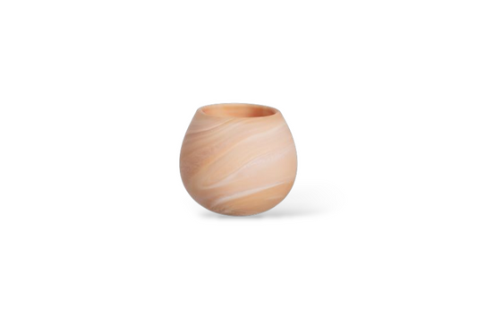 SWIRL Glas Votive – Peach