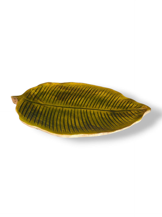 Lövfat i mangoträ grön